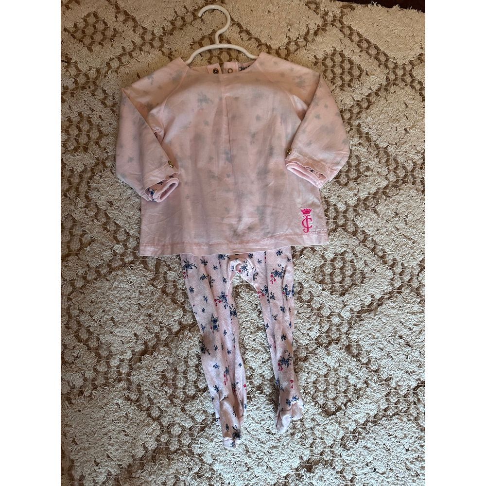 Juicy couture one piece dressy floral footie y2k vintage baby
